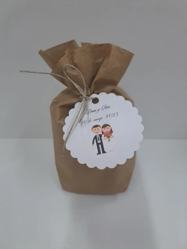 Envoltorio Papel Cartón Tazas (Si Lazo)